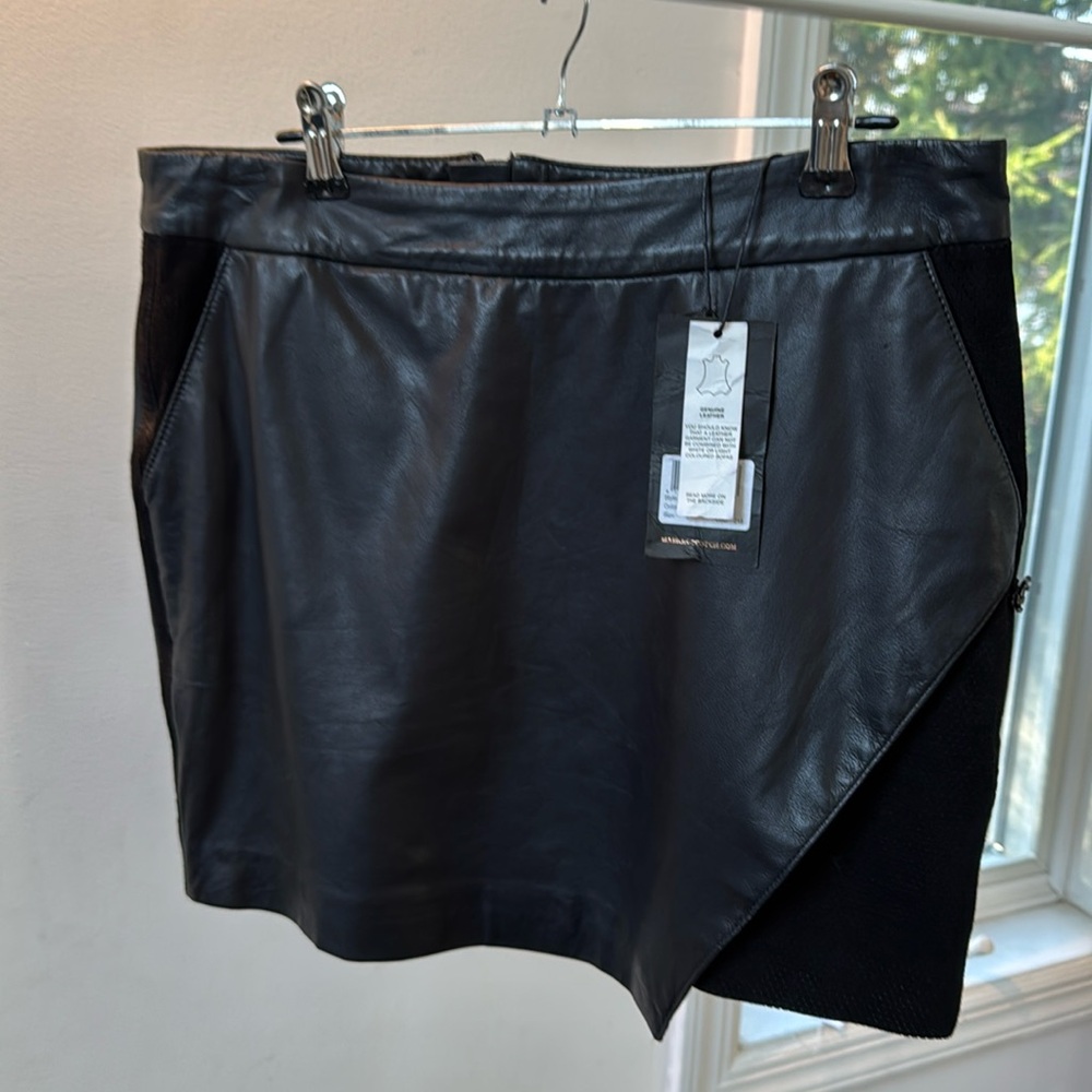 Leather mini skirt scotch and soda